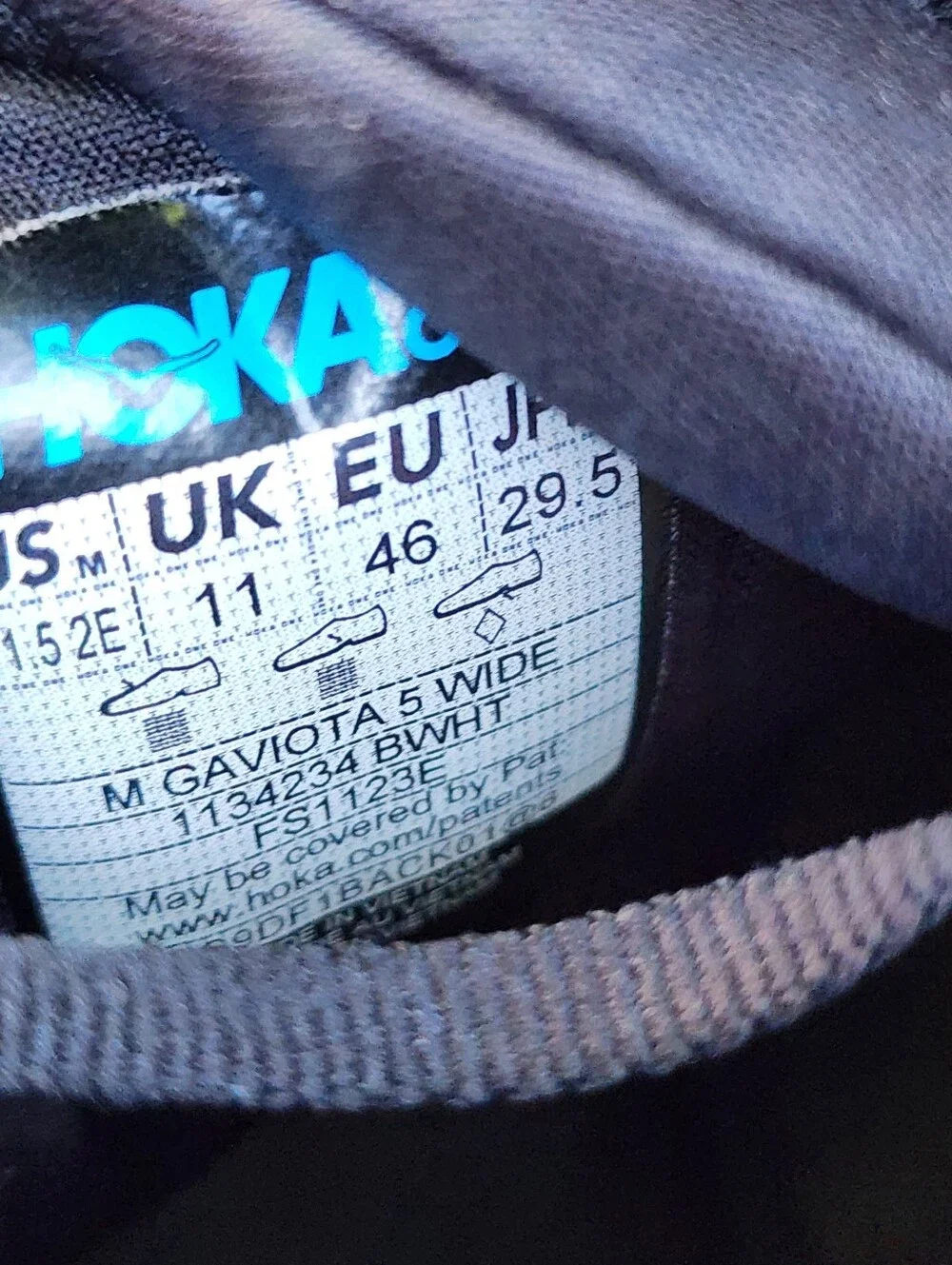 HOKA GAVIOTA 5 - Mens Sneakers - SIZE 11.5 2E WIDE - Please See All Pictures
